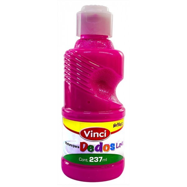 Pintura Para Dedos Lavable Vinci Magenta 237 ml