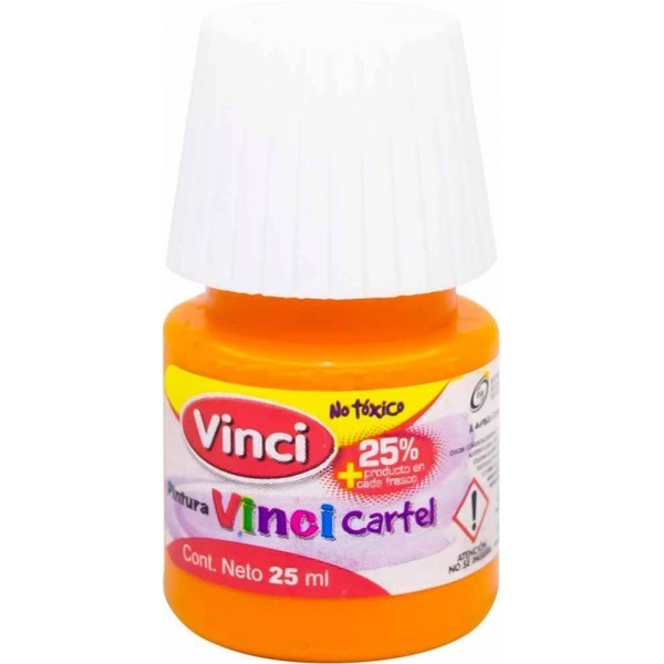 Pintura Vinci Cartel Amarillo Medio 25 ml