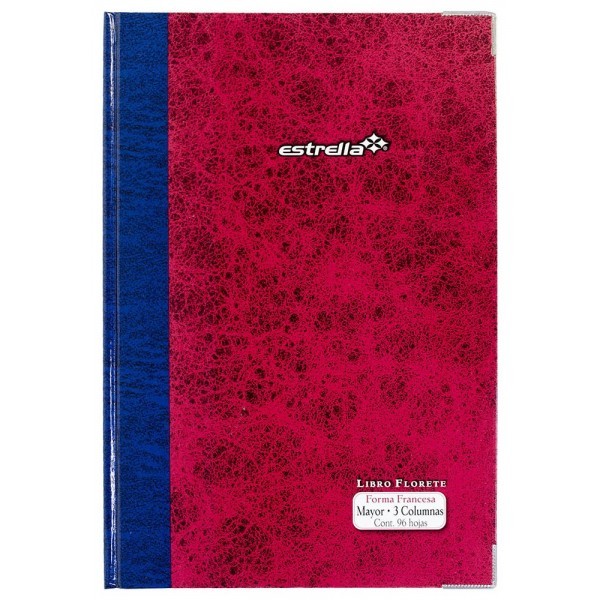 Libro Florete Francés Mayor 3 Columnas 96 Hojas