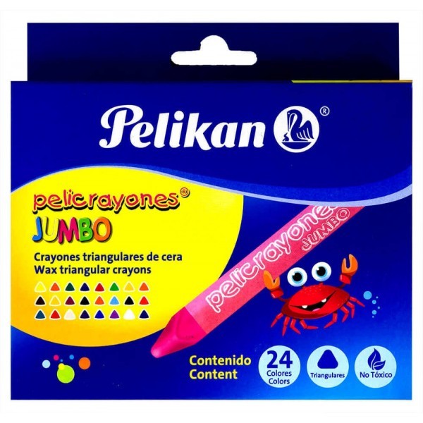 Crayones Pelikan Jumbo Triangular c/24