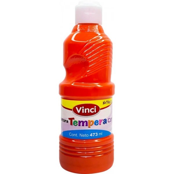 Pintura Témpera Cartel Naranja Vinci 473 ml