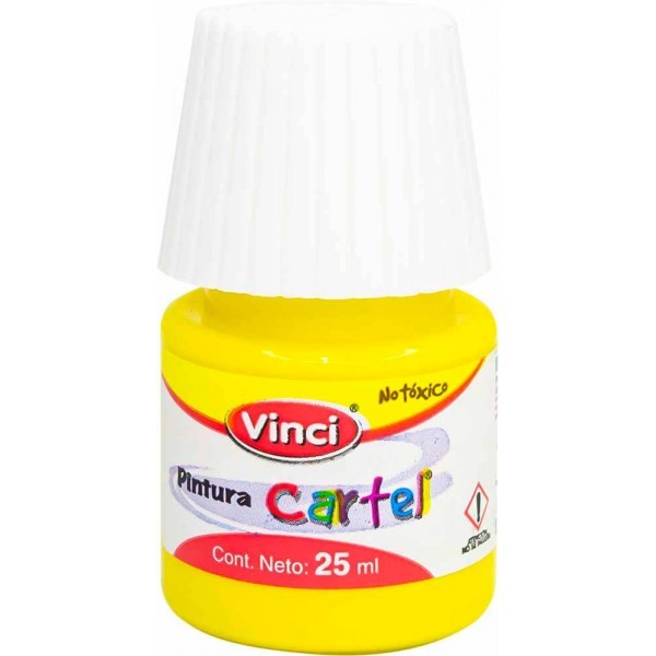 Pintura Vinci Cartel Amarillo Limón 25 ml