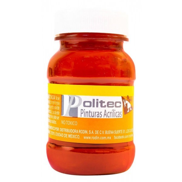 Pintura Acrílica Rojo Óxido Politec 100 ml