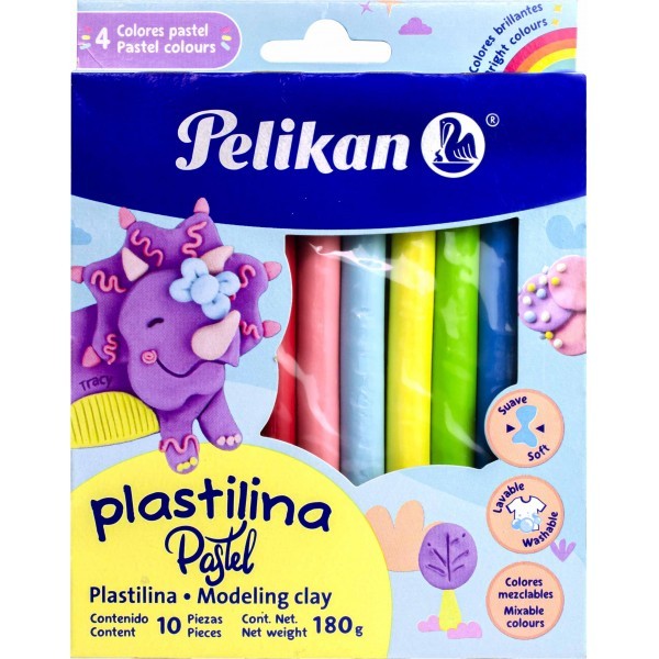 Plastilina Tonos Pastel Pelikan c/10