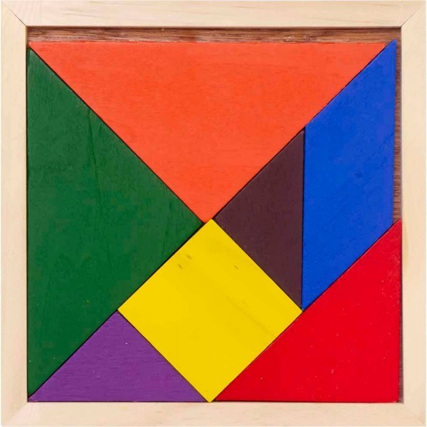 Tangram de Madera 11.5 x 11.5 cm