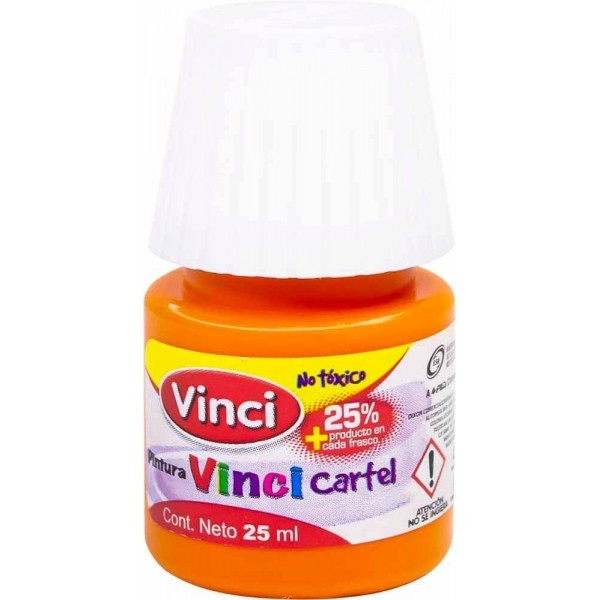 Pintura Vinci Cartel Amarillo Oscuro 25 ml