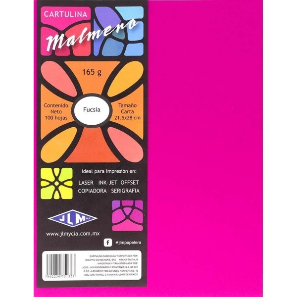 Cartulina Malmero Tamaño Carta Fiusha