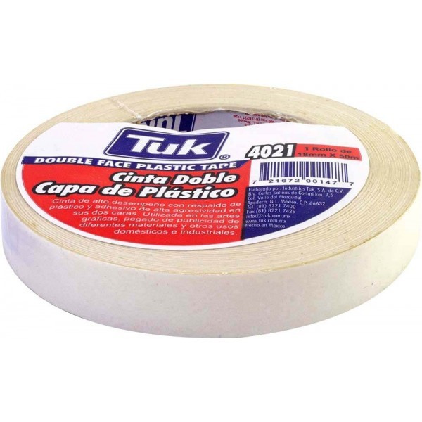 Cinta Doble Capa 18 mm X 50 m 4021 Tuk