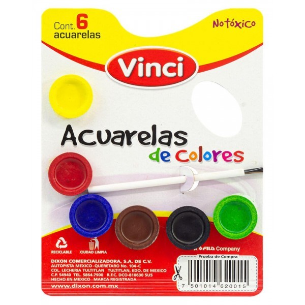 Acuarela Vinci c/6