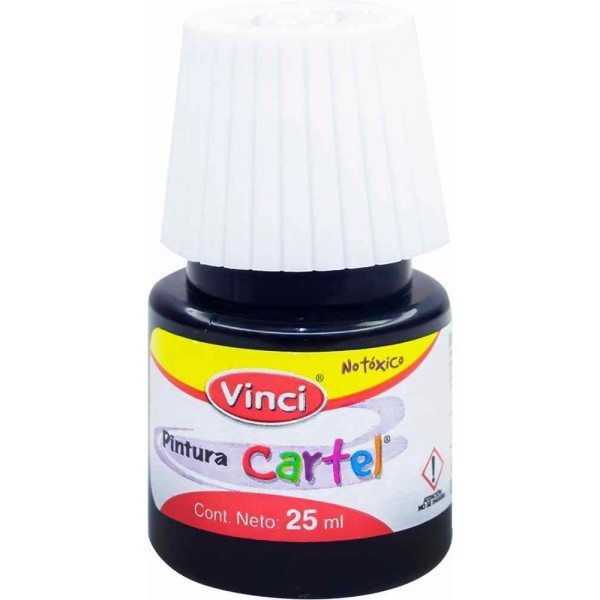 Pintura Vinci Cartel Negro 25 ml