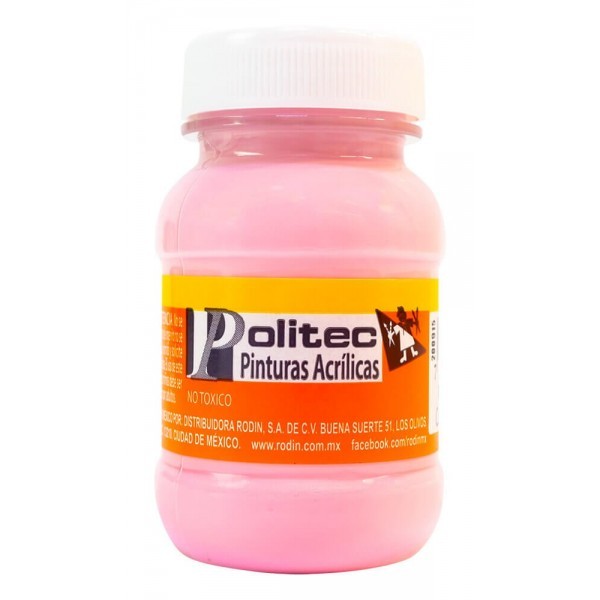 Pintura Acrílica Rosa Pastel Politec 100 ml
