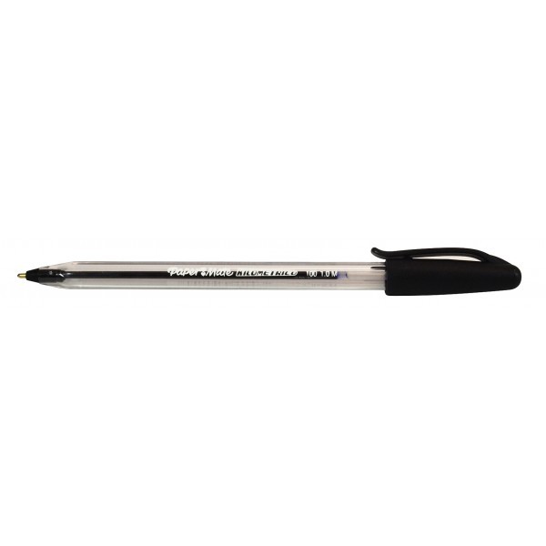 Bolígrafo Paper Mate Kilometrico Negro Punto Mediano