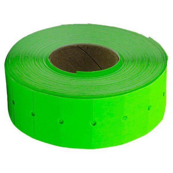 Etiqueta Verde Fluorescente GS para Precios