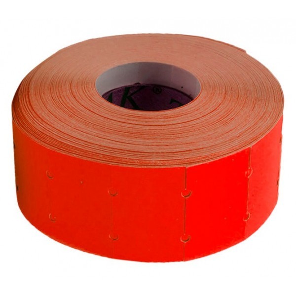 Etiqueta Rojo Fluorescente GT para Precios