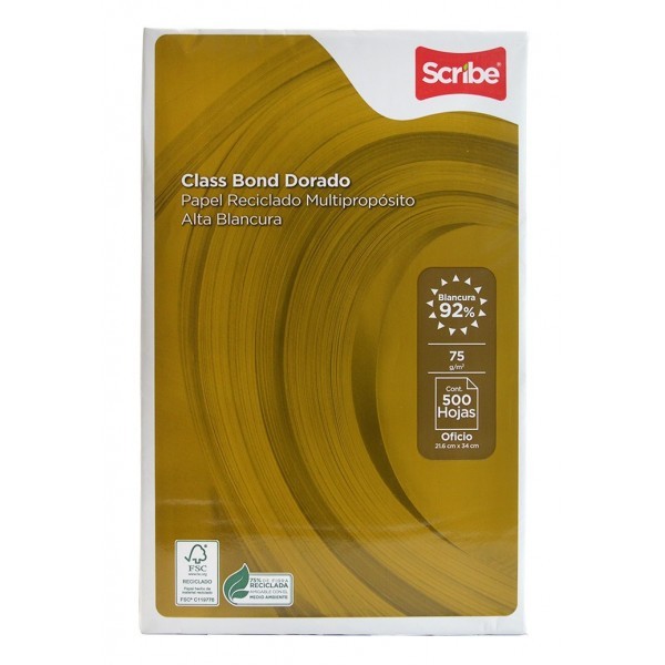 Papel Oficio Class Bond Scribe 500 Hojas