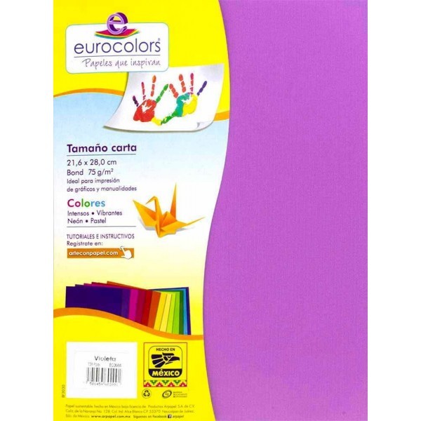 Papel Carta 75 gr c/100 Violeta